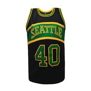 Hombres # Camiseta de baloncesto 40, letras y números bordados, chaleco holgado y transpirable sin mangas con cuello redondo para entrenamiento, uso informal - Product Image 1