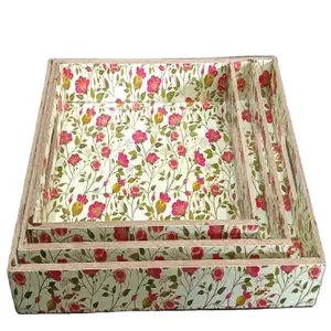 Lujosas artesanías, combinación de nácar y MDF, bandeja de servicio de la mejor calidad - Product Image 1