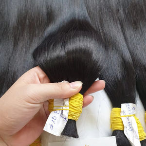 Extensions de cheveux humains Remy vierges 100% Extensions de cheveux naturels en vrac droits blonds non traités - Product Image 1