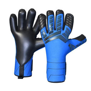 Gants de gardien de but de football en latex, imperméables, avec sangle de poignet réglable, fermeture à lacets, protection supplémentaire des doigts, respirants - Product Image 1