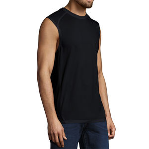 Camiseta sin mangas de gimnasio para hombre con logotipo personalizado, camiseta atlética de algodón 100%, camiseta sin mangas de entrenamiento físico, ropa deportiva personalizada - Product Image 3