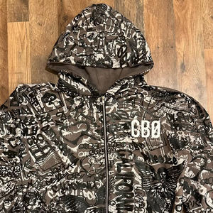 ชุดวอร์มผ้าฟลีซเนื้อนุ่ม ระบายอากาศได้ดี ทรงหลวม พิมพ์ลายเต็มตัว ย้อมสีแบบ Acid Wash สไตล์สตรีทแวร์ ผ้าฝ้าย 100% ไซส์ใหญ่ มีฮู้ด เหมาะสำหรับฤดูหนาว - Product Image 6