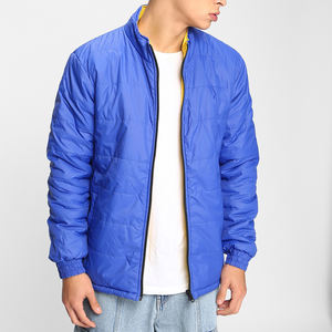 แจ็กเก็ตขนปลาปักเป้าทำจากไนลอนสำหรับผู้ชายเสื้อฮู้ดแบบมีซิปให้ความอบอุ่นใช้ในฤดูหนาวโลโก้ได้ตามต้องการ - Product Image 1