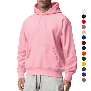 Sweat-shirt à capuche en gros pour hommes, en polyester et coton, sweats à capuche vierges pour impression par sublimation - Product Image 1