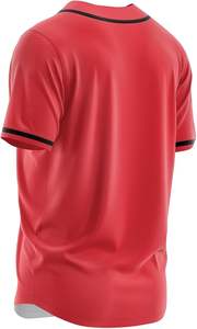 Maillot de baseball personnalisé lourd 200g pour hommes femmes chemises de ventilateur personnalisées maillot de baseball surdimensionné respirant de haute qualité - Product Image 4