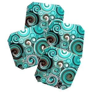 Sous-verres élégants de service de thé en céramique blanche de conception Meilleurs sous-verres en marbre de gros en vrac disponibles au prix le plus bas - Product Image 3