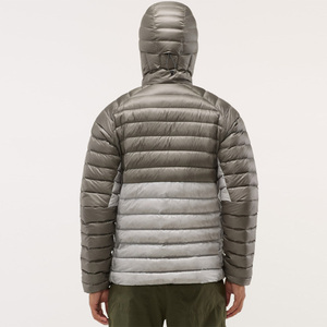 Veste d'hiver pour hommes à imprimé personnalisé manteau à capuche épaissi coupe-vent imperméable avec tissu en toile et poche chaude - Product Image 5