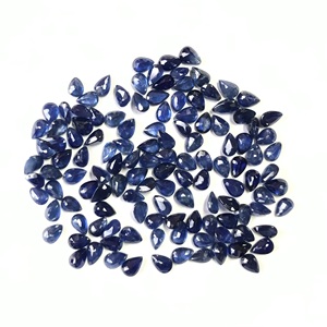 5x3mm poire coupe calibré naturel bleu saphir pierres précieuses en vrac fabrication de bijoux à facettes prix de gros Vivaaz gemmes IGI - Product Image 5