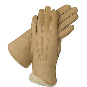 Nuevo diseño de guantes de cuero de moda para mujer, guantes de cuero de piel de cordero de doble cara - Product Image 1