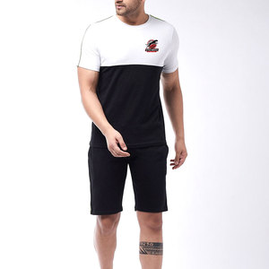 Conjunto de Verano Informal para Hombre, Estilo Simple y Único, Transpirable, Hecho de Algodón, con Cordón Ajustable, Venta al Por Mayor - Product Image 1