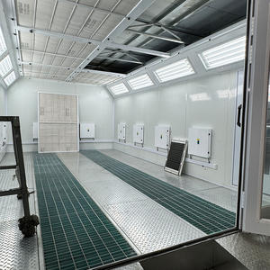 Directo de fábrica, la mejor venta, cabina de pulverización de calefacción eléctrica totalmente Drwon, cabina de pintura de reparación de automóviles para muebles de automóviles y camiones - Product Image 4