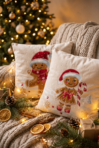 <b>Red</b> Velvet Embroidered Rocking Horse Candy Customizable Square European American Style <b>Throw</b> Pillow Washable Removable Cover - Product Image 4
