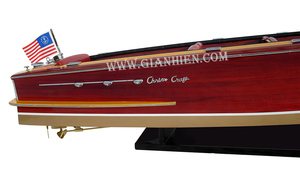 Gia Nhien Fabricante Diseño personalizado Bajo MOQ CHRIS CRAFT CONTINENTAL 1959 BARCO MODELO DE MADERA con productos hechos a mano de alta calidad - Product Image 6