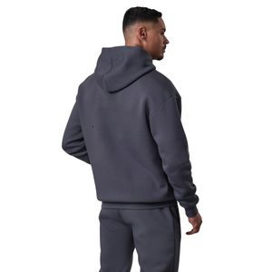 Sweat à capuche de sport pour homme, 100% coton, polaire épais d'hiver, poche, 380g, pour l'entraînement physique, vêtements décontractés - Product Image 1