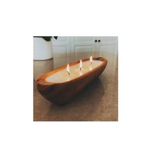 Bougeoir en bois écologique bol à pâte et bougie à bol à pâte de fête de Noël de la meilleure qualité pour la décoration intérieure - Product Image 5