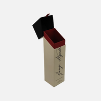 Boîte à vin de luxe personnalisée avec fermeture magnétique, emballage cadeau pour champagne, avec insert en mousse