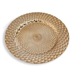 Assiette de Présentation Décorative en Acier Inoxydable de Haute Qualité pour Mariage – Assiette de Service Métallique en Promotion - Product Image 4