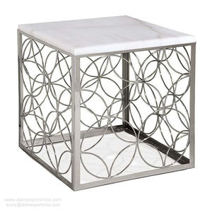 Table basse moderne de luxe en aluminium, écologique, convertible, pliable, meubles de salon, couleur personnalisée, fabriqué en Inde - Product Image 3