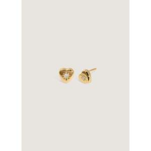 Diamond Heart <b>Stud</b> <b>Earrings</b> for Bb - Product Image 3