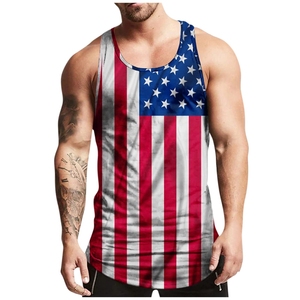 New Arrival 2025 Custom Muscle Fitness Bodybuilding Gym Clothing Male Sleeveless Print Blank <b>Singlets</b> Stringers <b>Men</b> Tank Top - Product Image 2