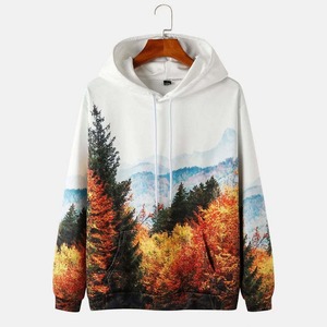 Nouvelle mode 2025, sweats à capuche personnalisés pour hommes de haute qualité, sublimation, 100% coton, imprimé, respirant, imperméable, surdimensionné pour la rue - Product Image 1