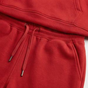 Conjunto Deportivo Informal de Dos Piezas para Mujer, Top Corto y Pantalones Deportivos, 100% Algodón, Color Personalizado, Venta al por Mayor - Product Image 5