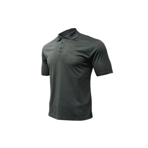 T-shirt de golf décontracté pour homme 2023, coupe ajustée, manches courtes, coton/fibre de bambou, motif uni, séchage rapide, respirant, tricoté, 220g, haute qualité - Product Image 2
