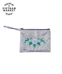 Hand Embroidered Linen Bag With Embroidery Different Colors Linen <b>Backpack</b> 100% Soft Washed Linen OEM Made in Vietnam - Product Image 1