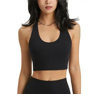 2024 High Quality U Neck Yoga Bra Clothing Sports Bras for Women Custom Fitness Workout Gym Sexy Backless Bra Gym Crop Top - Product Image 1
