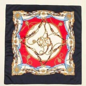 Écharpe en soie pour cheveux, foulard carré en satin 100% soie, logo imprimé numérique personnalisé, fabrication artisanale en coton, vente en gros - Product Image 4