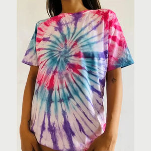 Quick Dry Easy to Wash and Wear Comfortable for Daily Use Soft Fabric Best Design <b>Women</b> <b>Tie</b> <b>Dye</b> <b>t</b> <b>Shirt</b> with Custom Color - Product Image 1