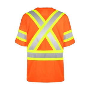 Camiseta de Seguridad de Alta Visibilidad para Hombre, Reflectante, para Construcción y Trabajo en Carreteras, Transpirable, de Malla, de Secado Rápido, con Múltiples Bolsillos - Product Image 6
