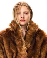 Manteau long en fausse fourrure marron pour femme, luxueux, épais, en peluche, avec ceinture, longueur totale, doux, moelleux, chaud, veste tendance, vêtements d'extérieur