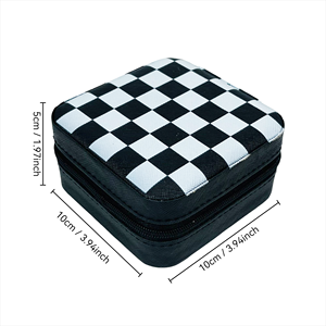 Estuche de Joyería Personalizado/al por Mayor para Mujer, Organizador de Joyas de Viaje de Cuero PU Estilo Occidental con Compartimentos Desmontables - Product Image 2