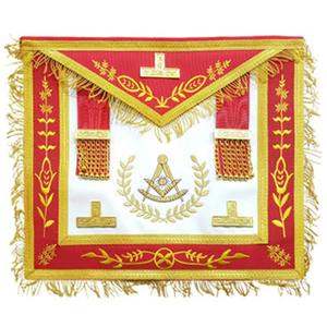 Venta al por mayor de moda bordado a mano maestro DELANTAL cuero hecho a mano masónico Regalia Jeweled Pet collares de fabricación - Product Image 1