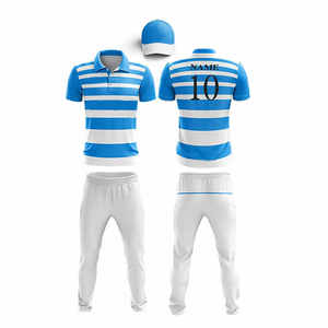 ชุดเครื่องแบบเล่นคริกเก็ตสำหรับผู้ชายสวมใส่สบายและทนทานเสื้อเจอร์ซีย์และกางเกงขายาวสำหรับฝึกซ้อมและแทช์ - Product Image 2