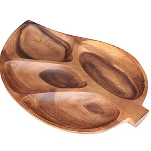 Bandeja de madera para aperitivos, accesorios de cocina, bandeja para servir frutas, dulces de boda, mesa de comedor, bandeja de comida, producto en oferta - Product Image 2