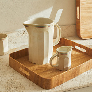 Al por mayor de madera de comida rápida bandeja de catering conjunto hecho a mano de madera maciza bandejas de almuerzo OEM aceptar - Product Image 4