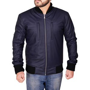 Logo personnalisé à manches longues 2023 dernière conception veste en cuir pour hommes disponible pour une tenue décontractée à bas prix - Product Image 4