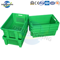 Panier de rangement écologique pour mangues caisse à fruits en plastique caisse empilable en plastique avec filet