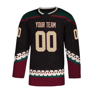 Ventes en gros de maillots de hockey sur glace personnalisés OEM, logo personnalisé, maille respirante, uniformes de hockey sur glace vierges pour équipe - Product Image 1