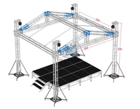 Estructura de Techo Plegable, Duradera y Ligera de Aleación de Aluminio, Instalación Rápida para Escenarios de Festivales de Música y Conciertos