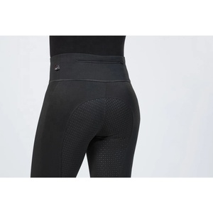 Ladies Hot Selling High Waist Horse Riding Equestrian <b>smart</b> design leggings With Silicone Sticky Seat with Mobile Pocket - Product Image 6