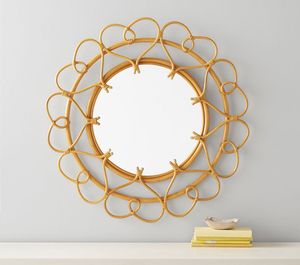 Miroir rond en rotin de haute qualité, prix sympa, décoration murale suspendue pour salon, salle de bain, provenant du Vietnam - Product Image 6