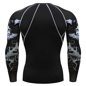 Camiseta de Compresión para Artes Marciales, Camiseta de Rashguard Personalizada al por Mayor para MMA, Entrenamiento, Grappling, BJJ, Secado Rápido, Ropa Deportiva Duradera - Product Image 3