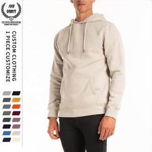 Sweat à capuche homme en molleton polyester/coton de haute qualité, uni, avec poche kangourou, broderie personnalisée, couleurs personnalisables, idéal pour l'hiver (OEM) - Product Image 1