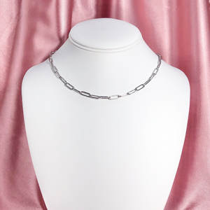 925 Sterling Silver Chain Necklace Chunky Necklace Statement Silver Necklace Link Chain Statement Choker Silver Chain Choker - Product Image 1