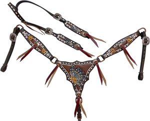 Kaamkaaj KKJ01 - Arnés de Piel Genuina y Metal Estilo Western con Hebilla de Liberación Rápida, Ajuste Regular para Principiantes en Equitación - Product Image 6