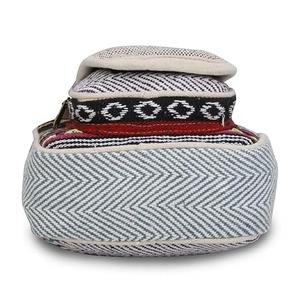 Unisex Small Eco-Friendly Cotton Zipper <b>Crossbody</b> Messenger <b>Bag</b> - Product Image 2