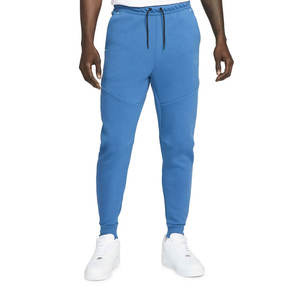 Pantalones de algodón para hombre, Joggers de lana, color azul claro, venta al por mayor - Product Image 1